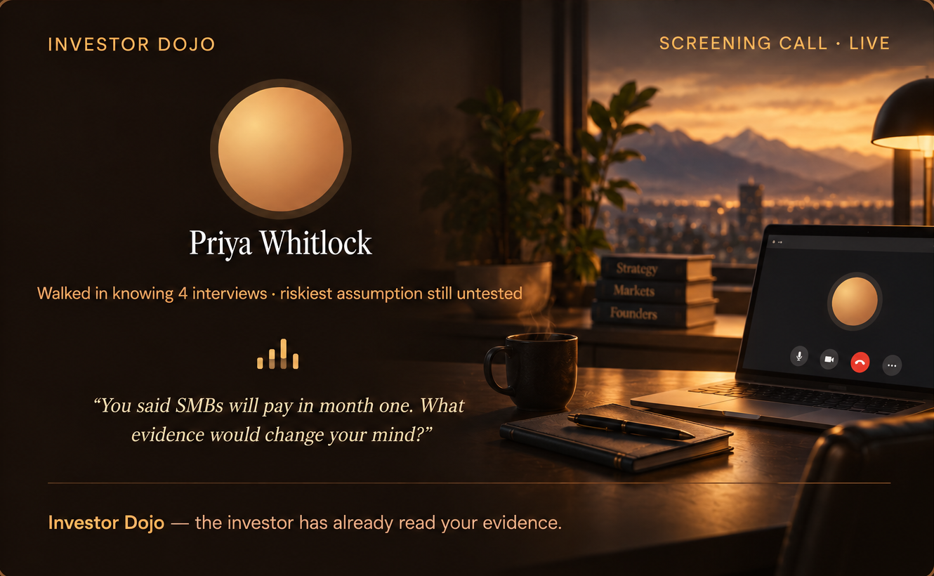 Investor Dojo live call with Priya Whitlock